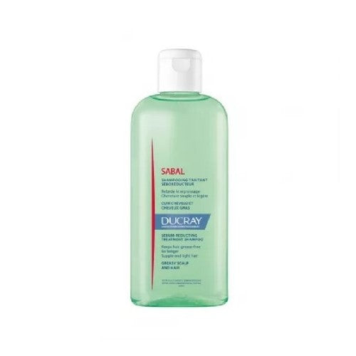 Ducray Sabal shampoo bottle on a white background