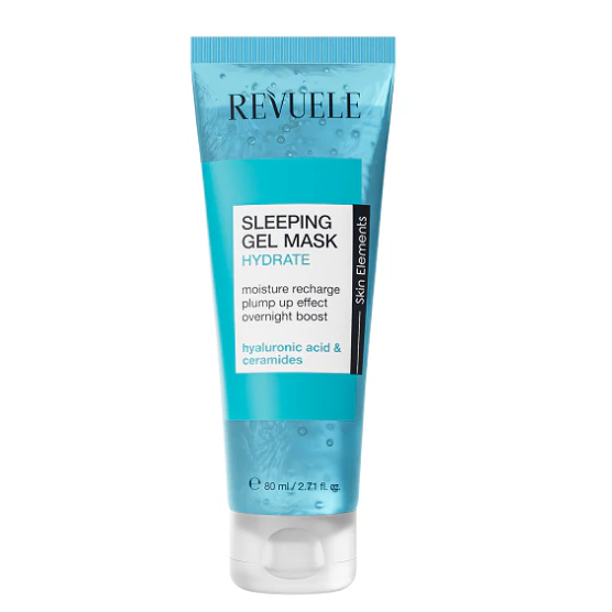 Revuele Sleeping Gel Mask tube on a white background