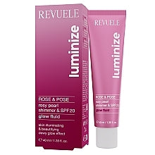 Shimmering Face & Body Fluid - Revuele Luminize Rose And Pose