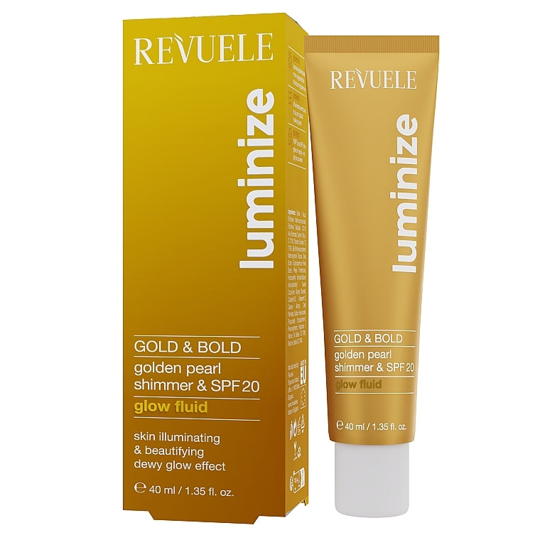 Shimmering Face & Body Fluid - Revuele Luminize Gold And Bold