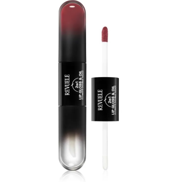 Revuele lip gloss with applicator on a white background