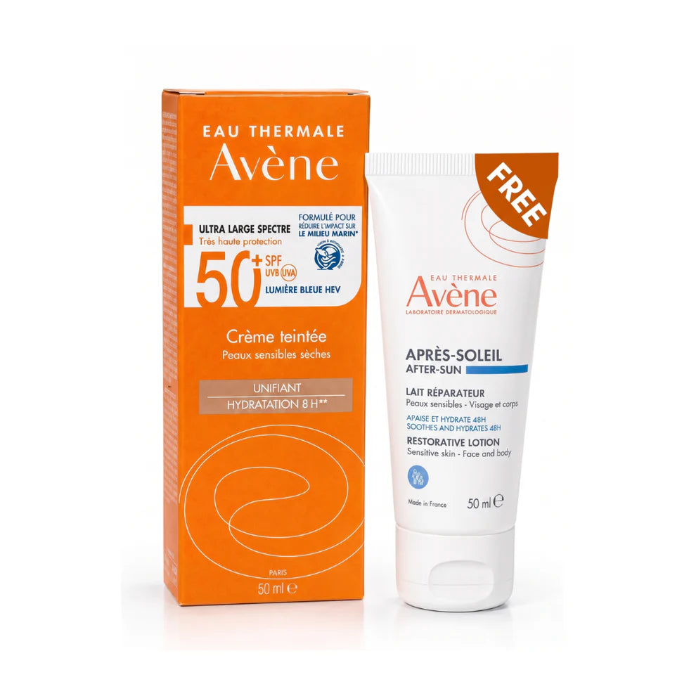 Avène Sunscreen tinted cream SPF50+50ml - Bundle
