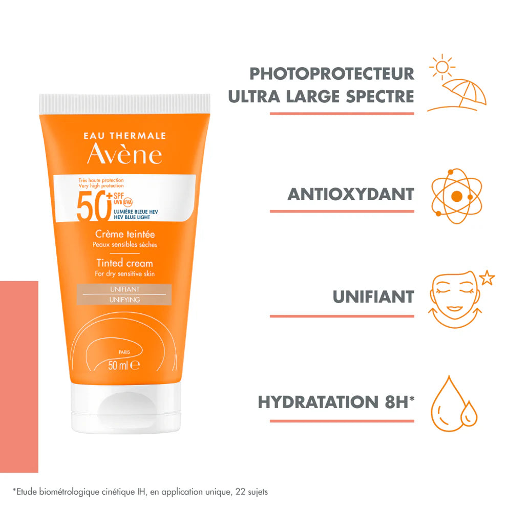 Avène Sunscreen tinted cream SPF50+50ml - Bundle
