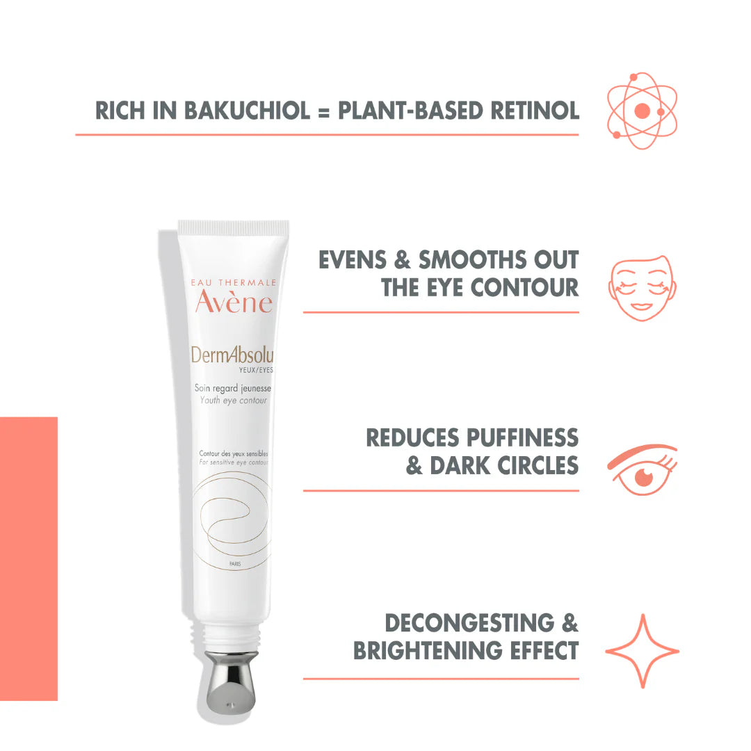 Avene Dermabsolu Eye Contour 15ml+Free 10ml Dermabsolu Night Cream