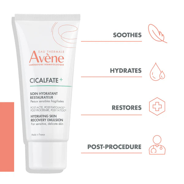 Avene Cicalfate Hydrating Repairing Emulsion For Damaged Skin 40ml
