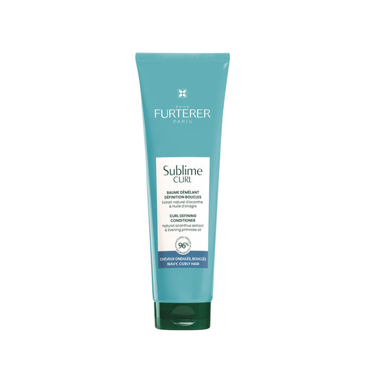 Tube of Sublime Curl hair product by Furterer on a white background