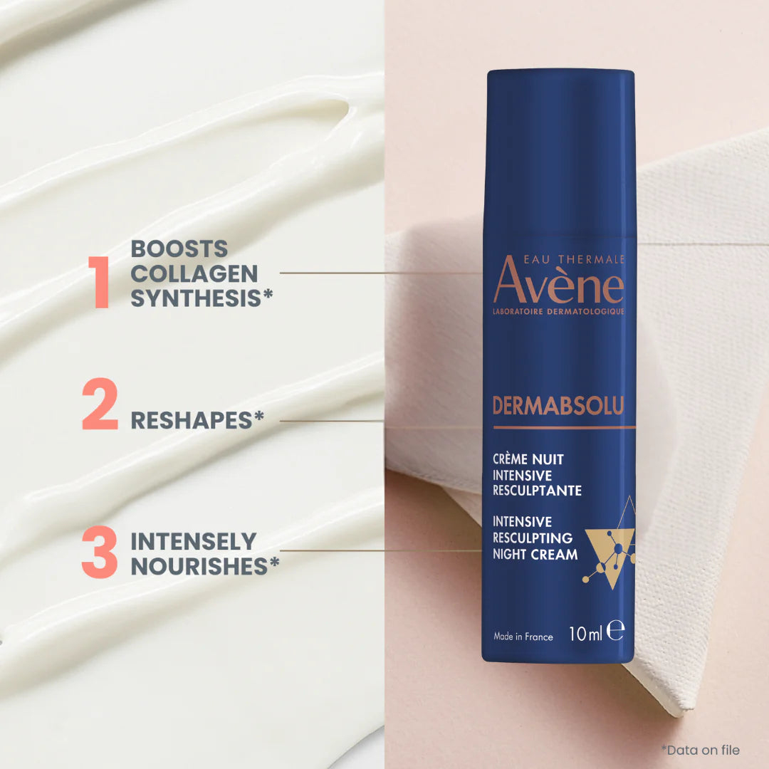 Avene Dermabsolu Eye Contour 15ml+Free 10ml Dermabsolu Night Cream