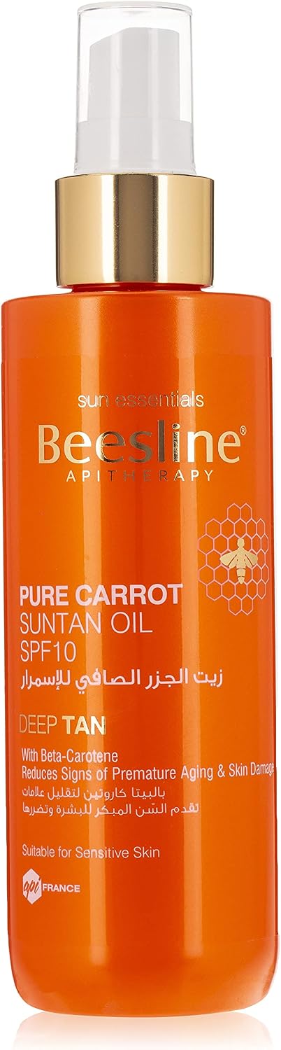 Beesline Pure Carrot Suntan Oil spf10 200ml