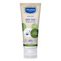 Mustela diaper cream tube on a white background