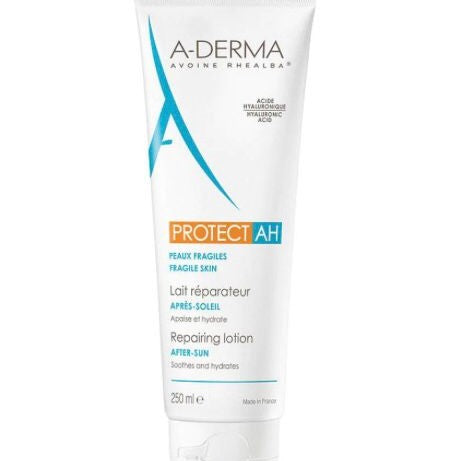 A-Derma Protect AH repair lotion tube on a white background