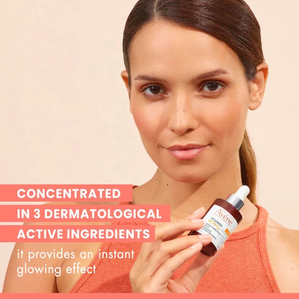 Avène Radiance Vitamin Activ Cg Serum+Avène Hydrance Aqua-Gel Buy 1 Get 1 Pouch