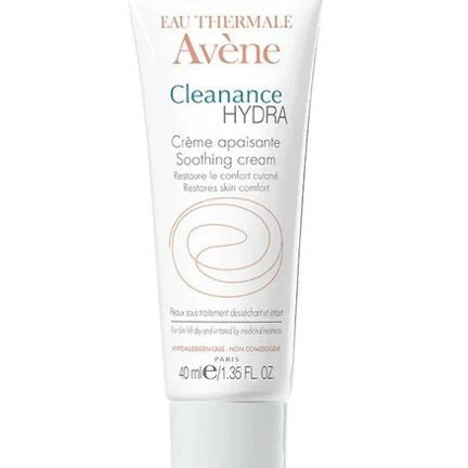 Avene Cleanance Hydra soothing cream tube on a white background