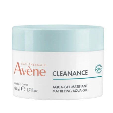 Avene Cleanance Aqua-Gel jar on a white background