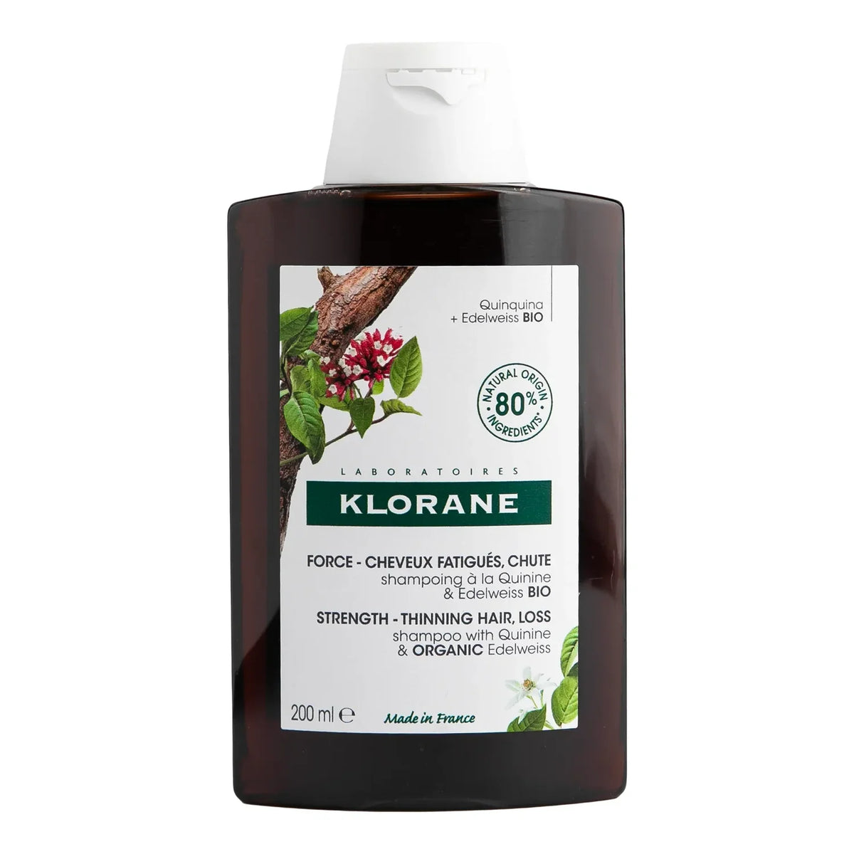 Klorane Strengthening & Revitalizing Shampoo with Quinine and B Vitamins 200ml
