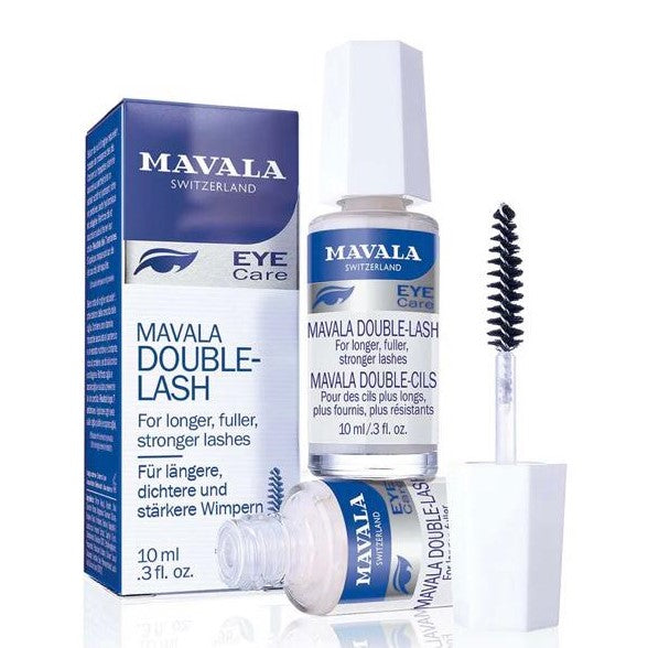 Mavala Double-Lash eyelash product set on a white background