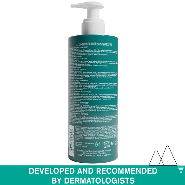 Uriage Hyséac Cleansing Gel - Combination to Oily Skin 500ml