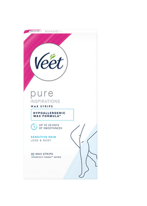 Veet Wax Strips - Legs And Body Pure Inspirations 16 Strips