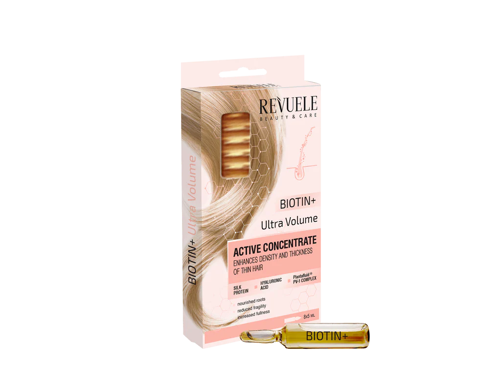 Revuele Keratin Hair Ampoules Ultra Volume - 10 Ampoules