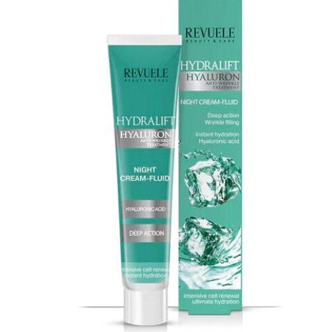 Revuele Hydralift Night Cream-Fluid packaging on a white background