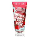 Revuele Strawberry and Churro Foaming Body Scrub on a white background