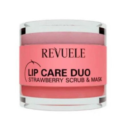 Revuele Lip Care Duo container with pink lid on a white background