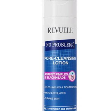 Revuele Pore-Cleansing Lotion bottle on a white background