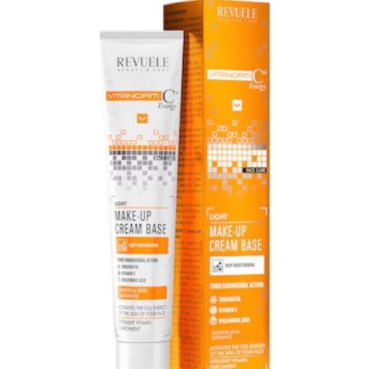 Revuele Vitamin C makeup cream base packaging on a white background