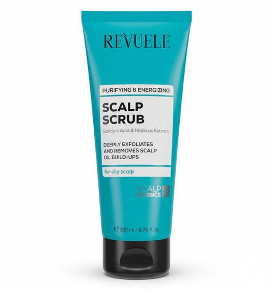 Revuele Scalp Scrub tube on a white background