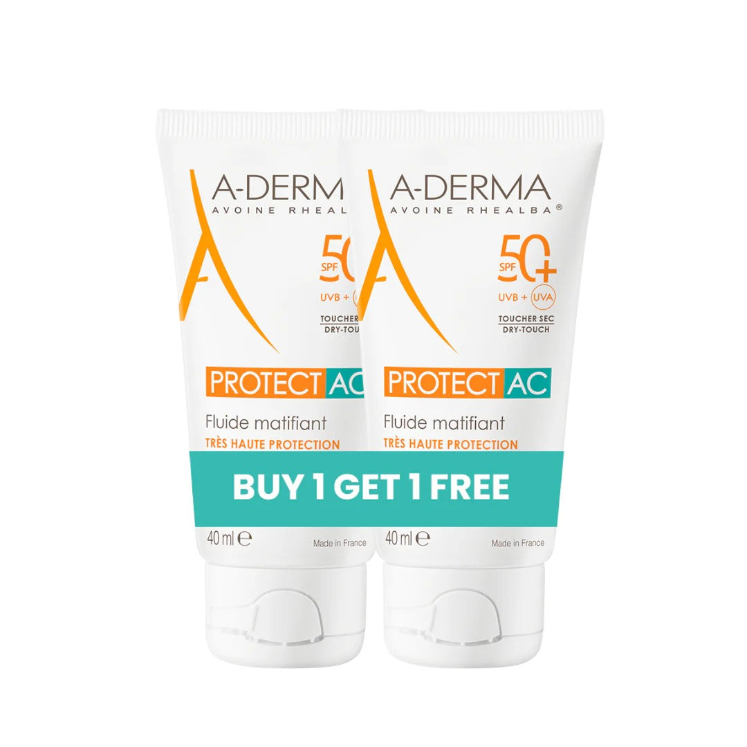 Aderma Buy 1 Protect AC Fluid Mattifying SPF 50+ Get 1 FREE