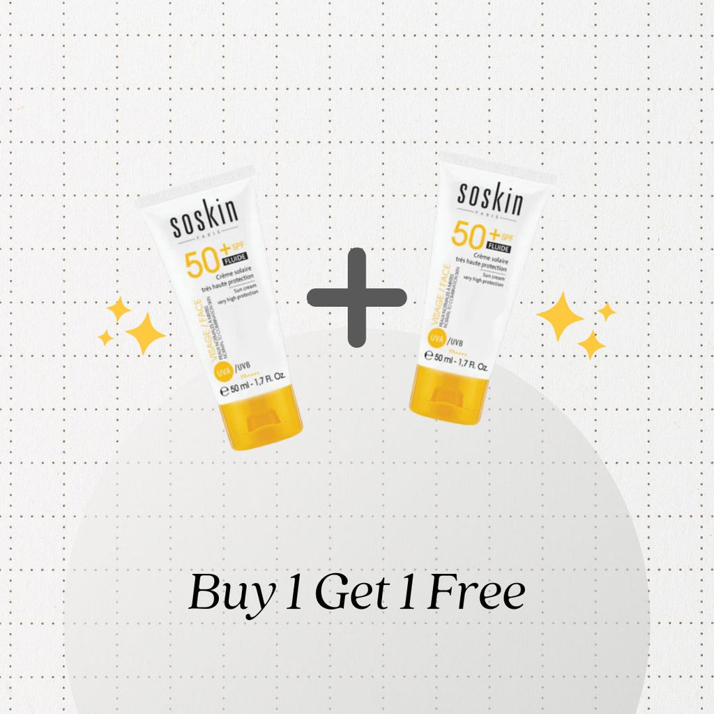 Soskin Sun Fluid Very High Protection SPF50+ Buy 1 Get 1 Free
