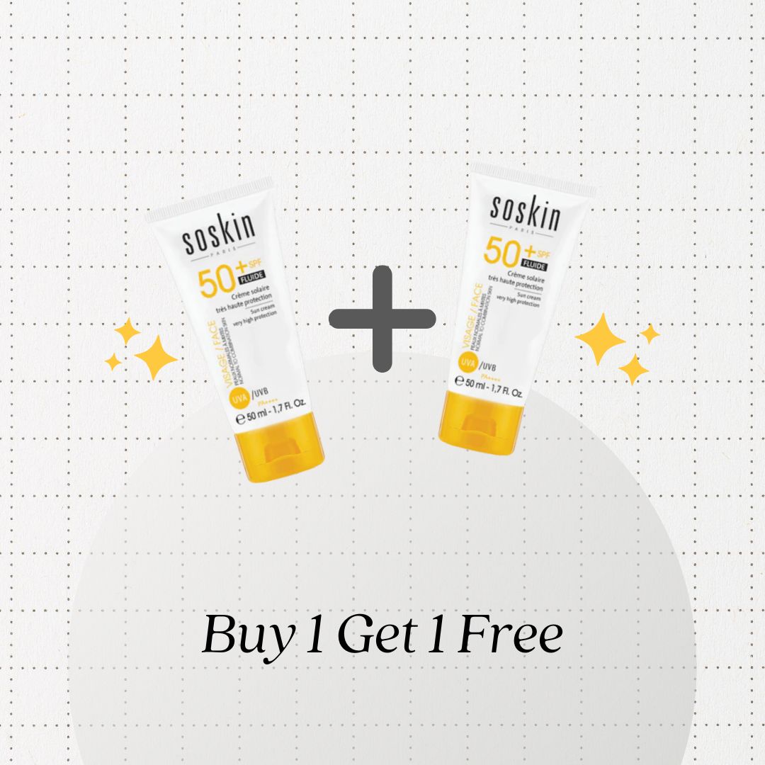 Soskin Sun Fluid Very High Protection SPF50+ Buy 1 Get 1 Free