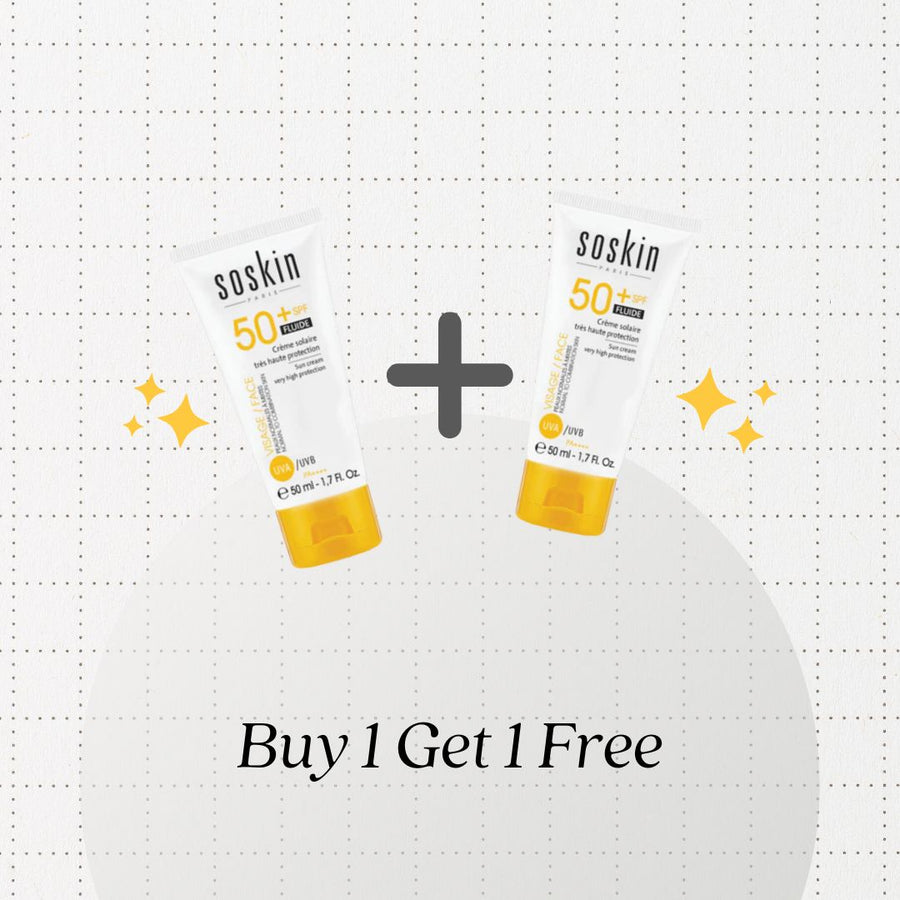Soskin Sun Fluid Very High Protection SPF50+ Buy 1 Get 1 Free