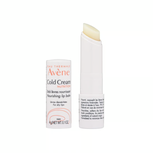 Avene Cold Cream lip balm on a white background