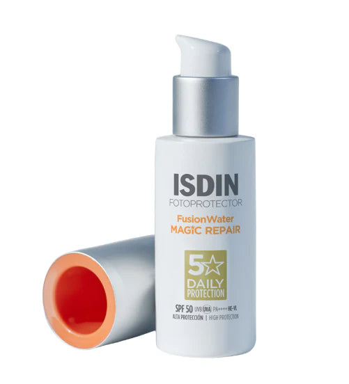 ISDIN Fusion Water MAGIC Repair SPF 50 50ml | High Protection Sunscreen for Skin Repair and UV Defense 50ml