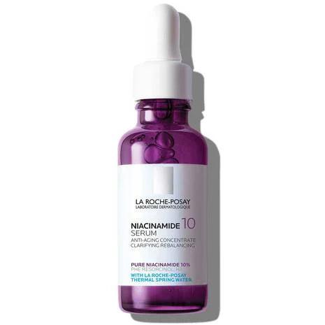 La Roche-Posay Niacinamide 10 serum bottle on a white background