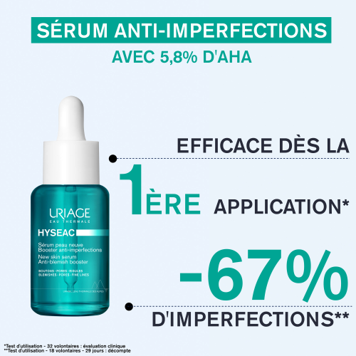 Uriage Hyseac Serum Peau Neuve - Anti-Imperfection Serum for Clear and Smooth Skin 30ml