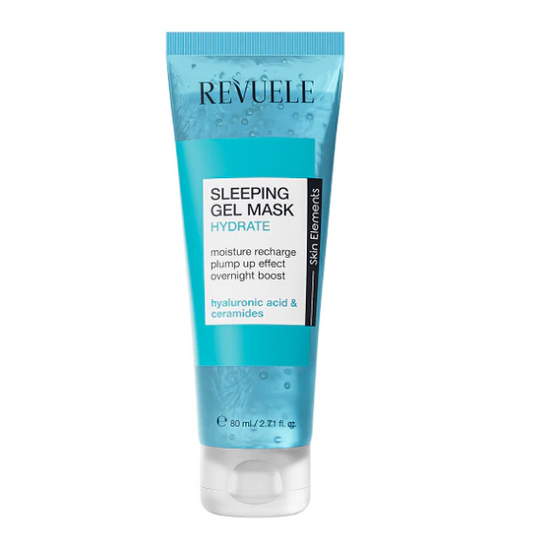 Revuele Sleeping Gel Mask tube on a white background