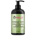 Mielle Rosemary Mint Strengthening Leave-In Conditioner bottle on a white background