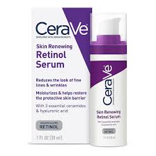 CeraVe Skin Renewing Retinol Serum packaging on a white background