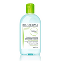 Bioderma micellar water bottle on a white background