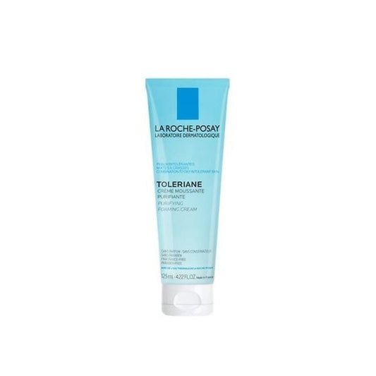 La Roche-Posay Toleriane cleansing cream tube on a white background