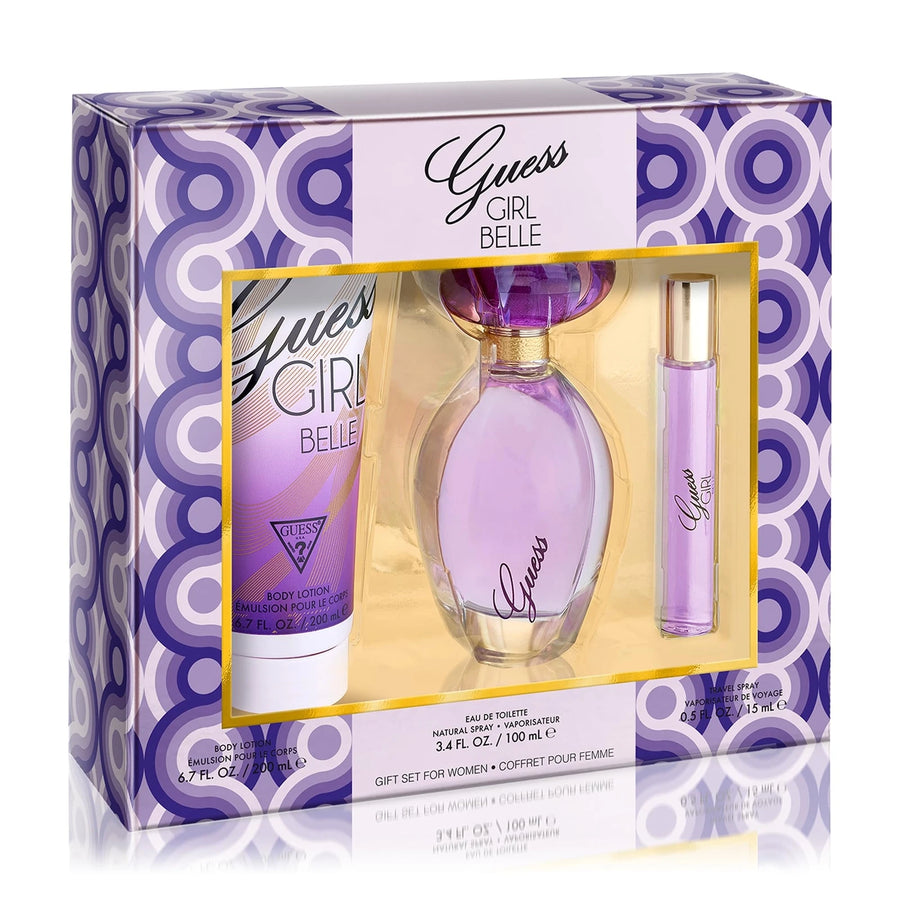 Guess Girl Belle 3Pc Set 3.4 Oz Eau De Toilette Spray for Women