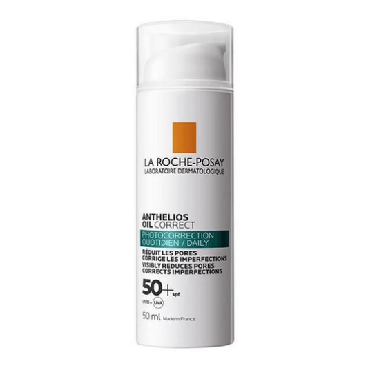 La Roche-Posay sunscreen bottle on a white background